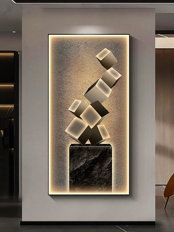 LuminaGlow_wall_decor_on_hallway