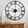 Retro Metal Roman Numerals Wall Clock