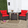 Three-Piece Rattan Sofa Set 