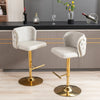 Windsor Counter Height Upholstered Bar Stools (Set of 2)