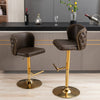 Windsor Counter Height Upholstered Bar Stools (Set of 2)