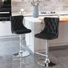 Milan Velvet Swivel Bar Stools Set of 2