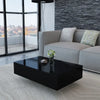 Alaric Modern High Gloss Coffee Table with Storage