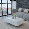 Alaric Modern High Gloss Coffee Table with Storage